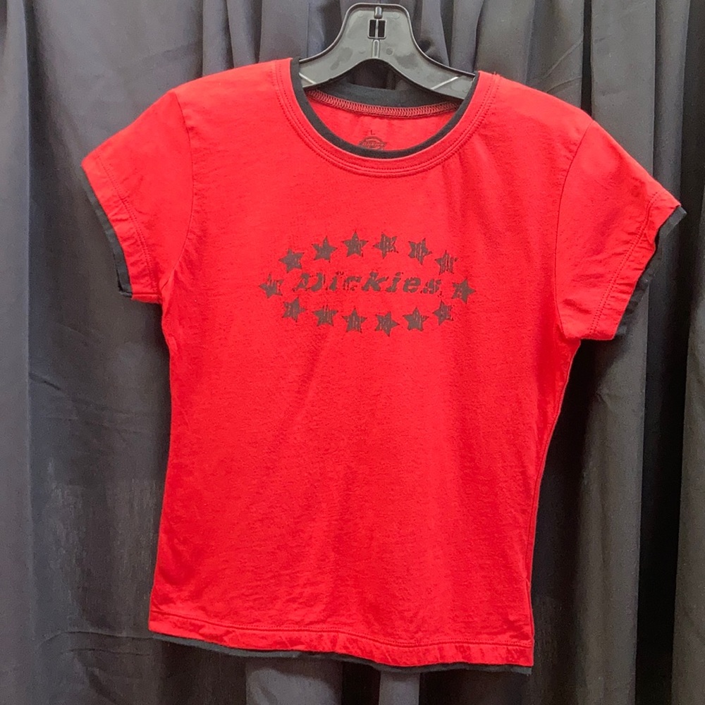 Red Dickies Baby T